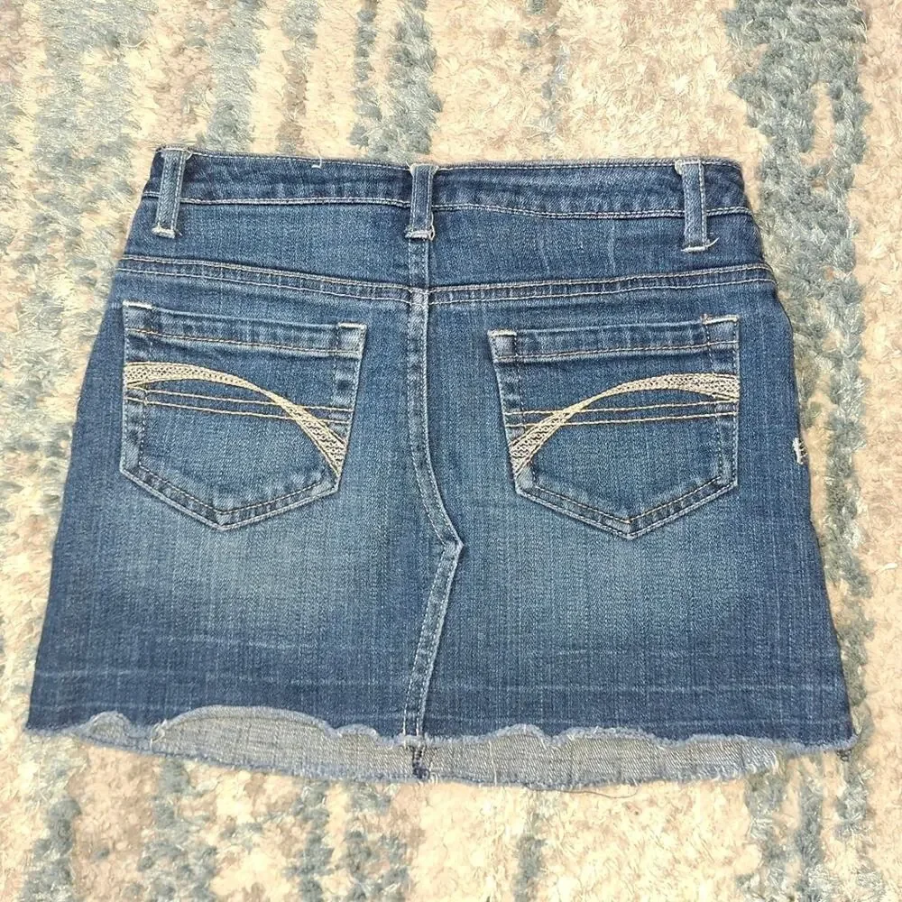 Justice Blue Jeans Skort Sz 10 EUC